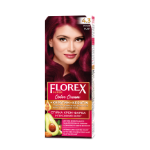 Plaukų dažai FLOREX 4.3 (rubinas)